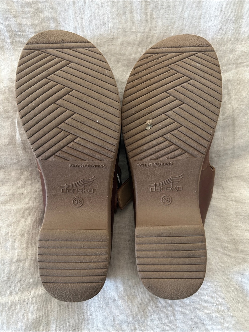 Dansko Brown Leather Mary Jane Clogs with Buckle - Picture 5 of 8